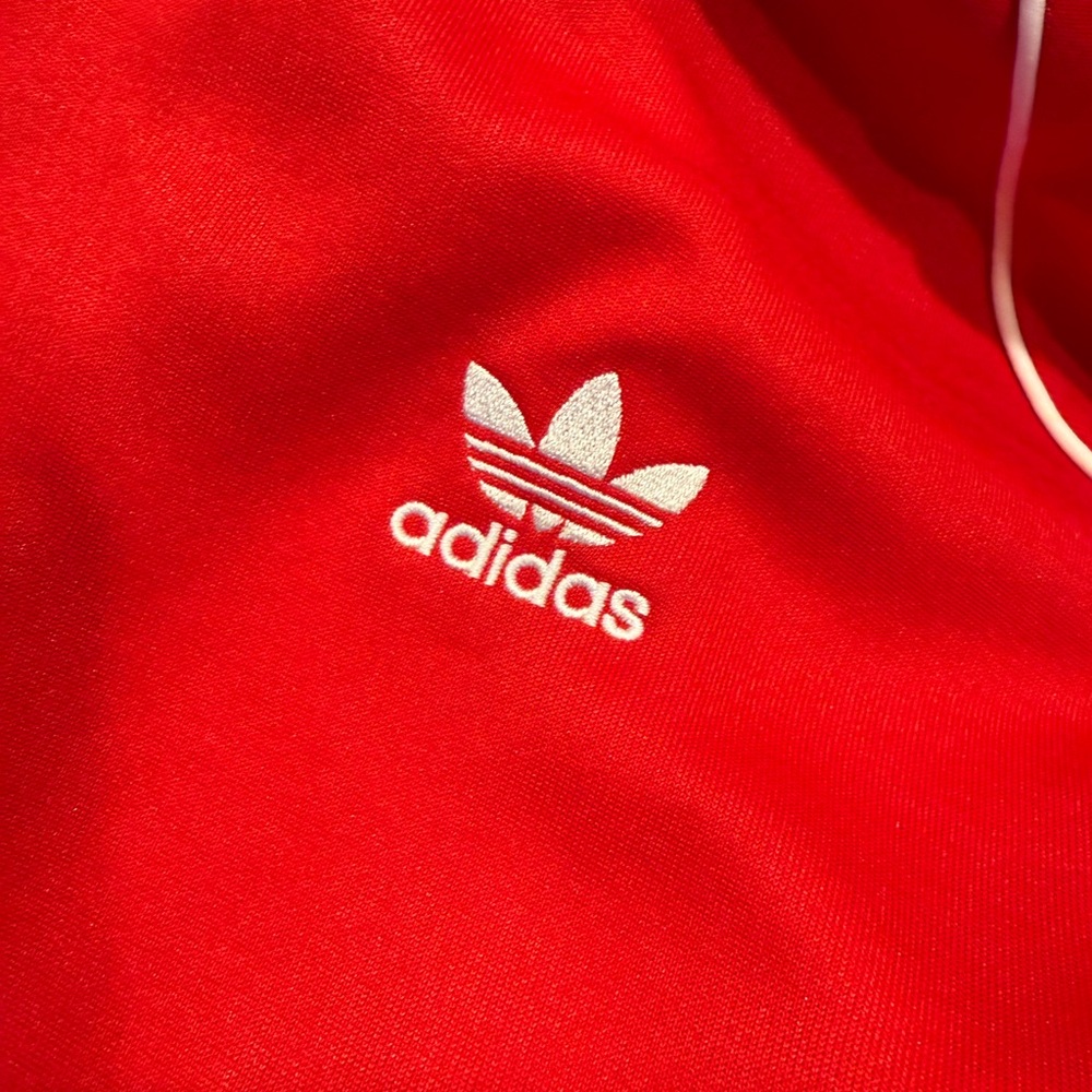Adidas Men's Red Track Jacket - Picture 2 of 6
